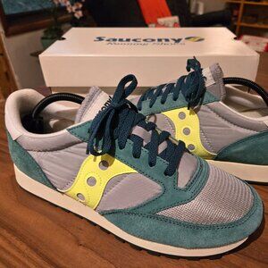 Saucony Jazz Original Green Grey Neon Men's Size 11 US